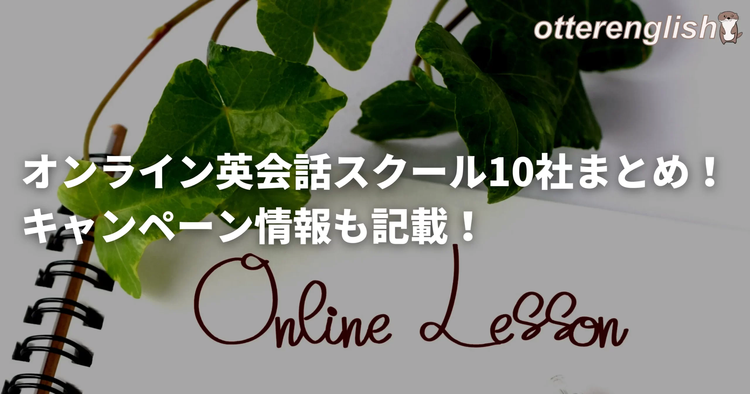 オンライン英会話スクール10社まとめ！キャンペーン情報も記載！